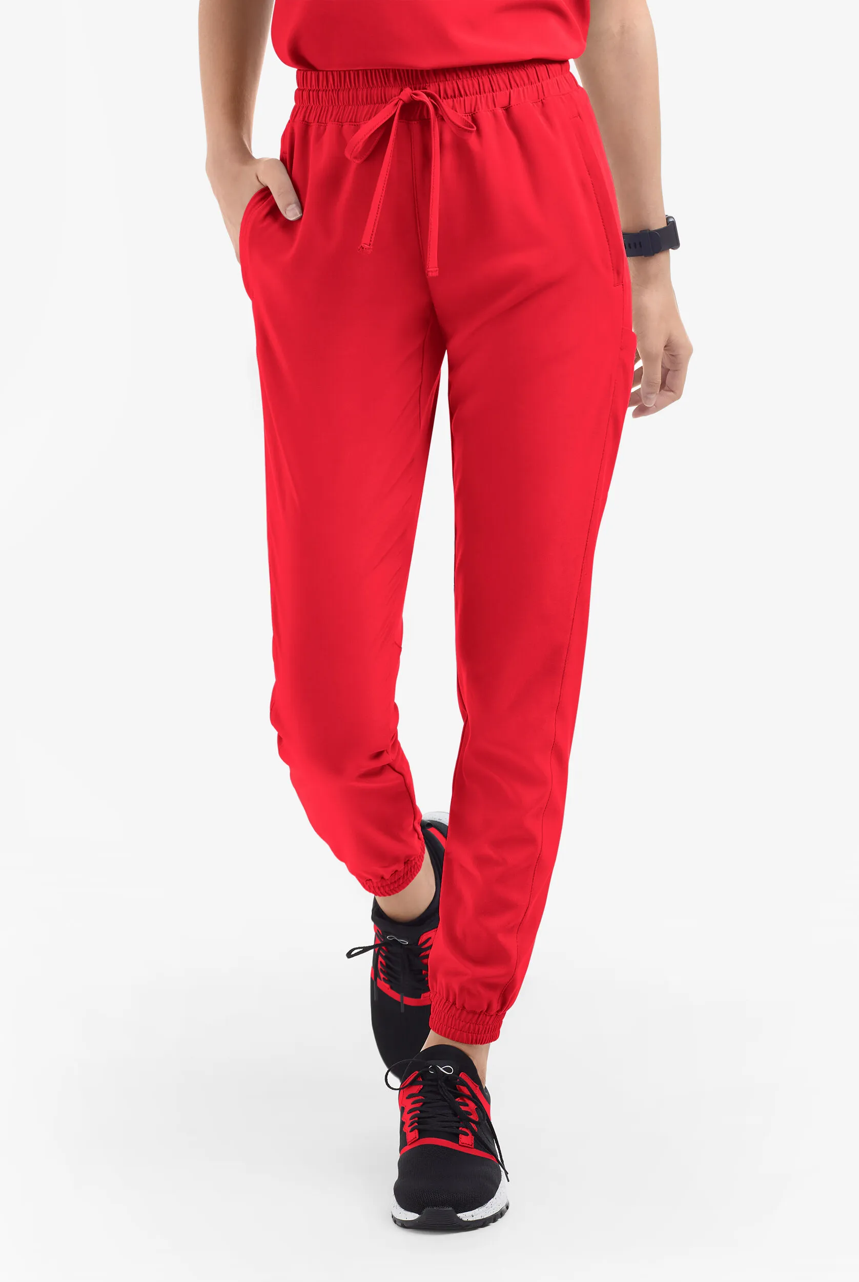 Pantalón médico Easy STRETCH Kourtney estilo jogger con piernas delgadas modernas y 5 bolsillos para mujer