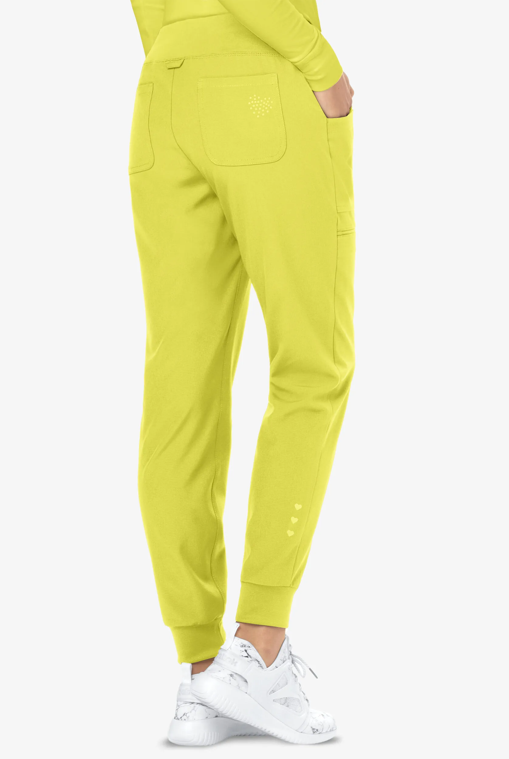 Pantalón médico heartsoul Break On Through NXT estilo jogger con cordón y 6 bolsillos para mujer