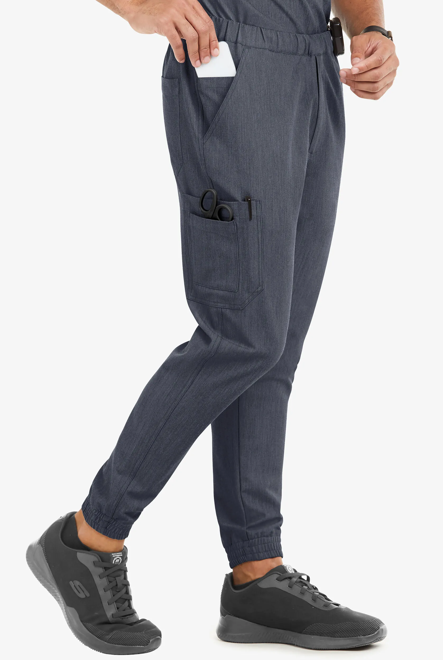 Pantalón médico MOVEMENT by Butter-Soft STRETCH Polaris estilo jogger con 7 bolsillos para hombre