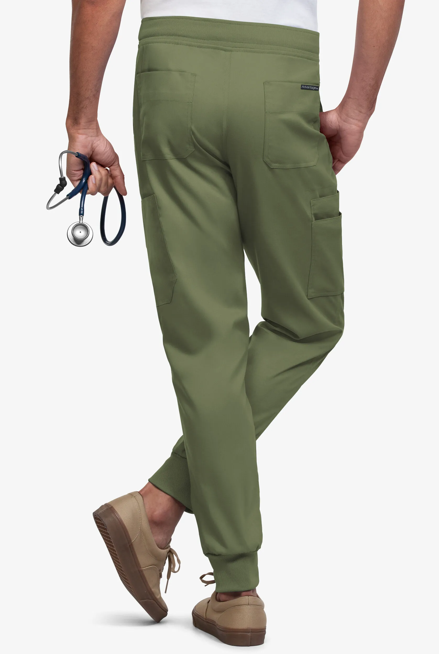 Pantalón médico UA Advantage STRETCH estilo jogger con cintura tejida y 4 bolsillos para hombre