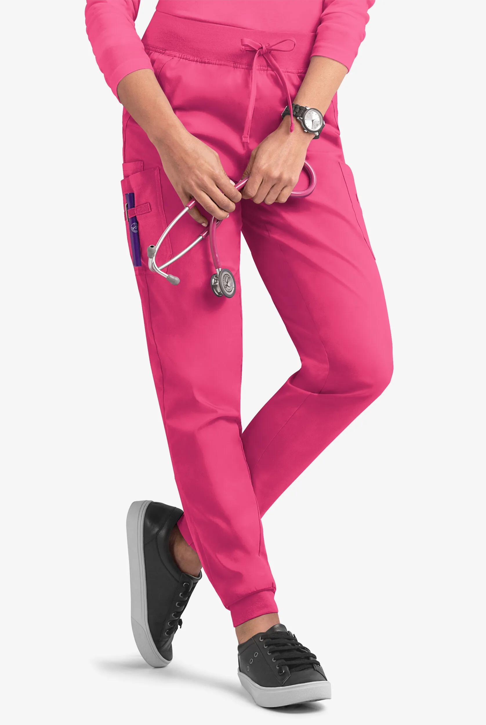 Pantalón médico UA Butter-Soft STRETCH estilo cargo jogger con 4 bolsillos para mujer