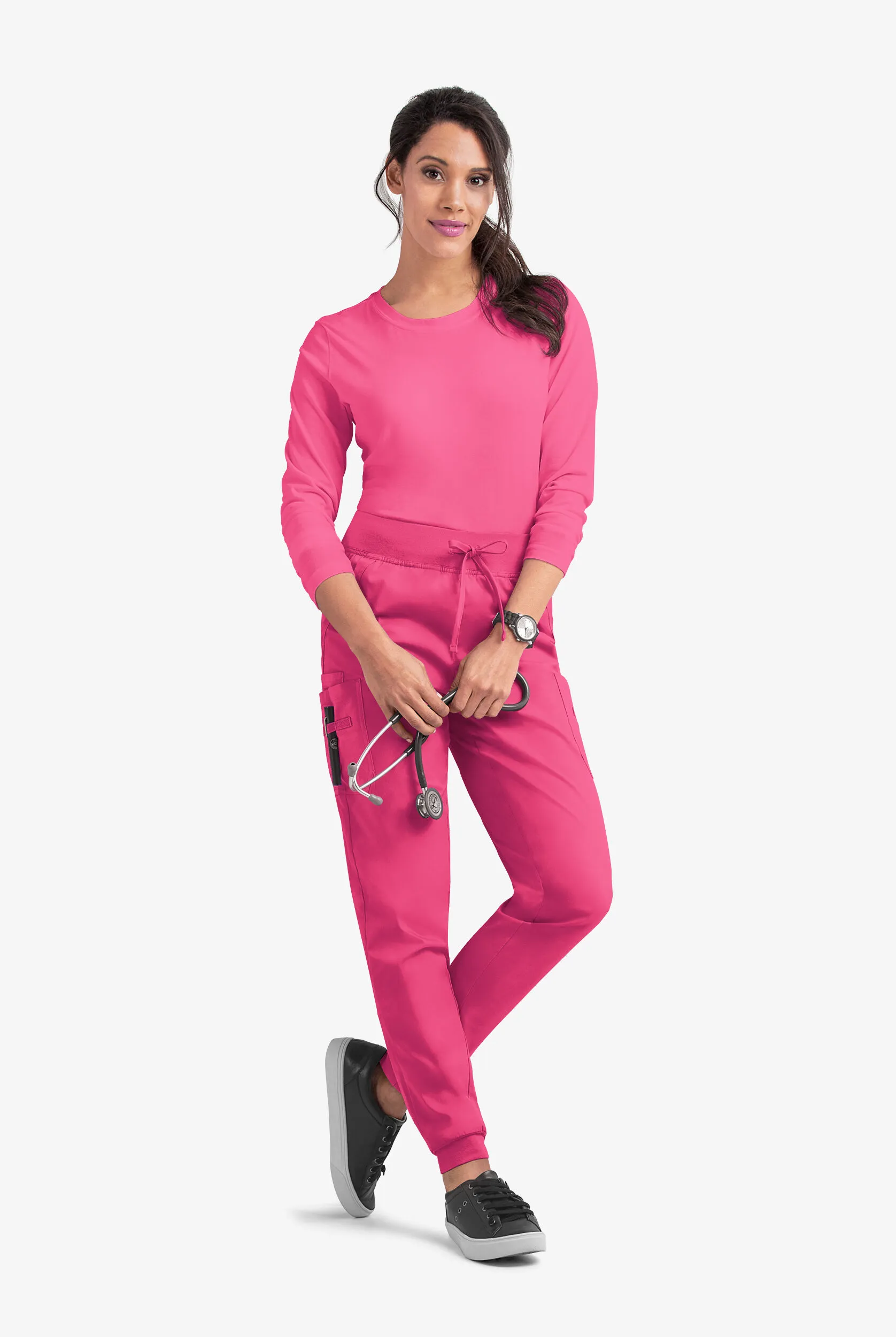 Pantalón médico UA Butter-Soft STRETCH estilo cargo jogger con 4 bolsillos para mujer