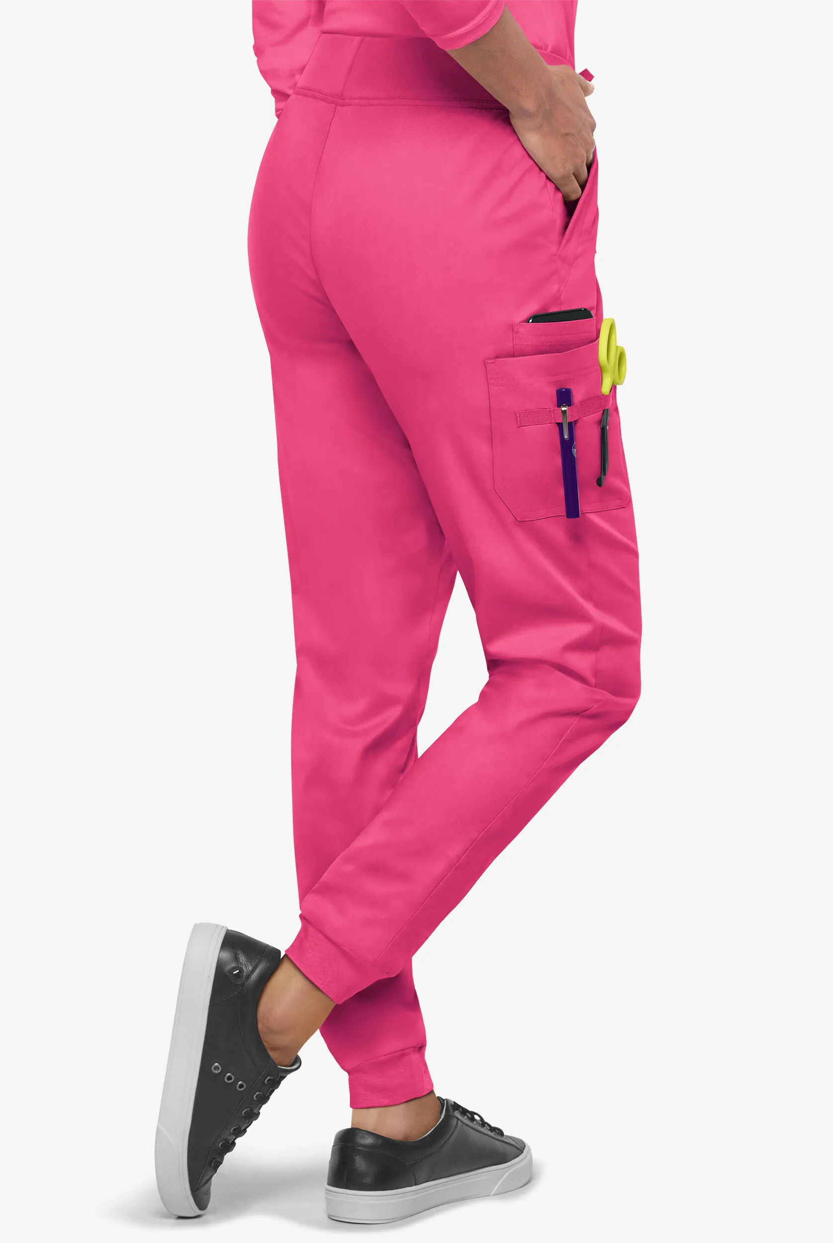 Pantalón médico UA Butter-Soft STRETCH estilo cargo jogger con 4 bolsillos para mujer