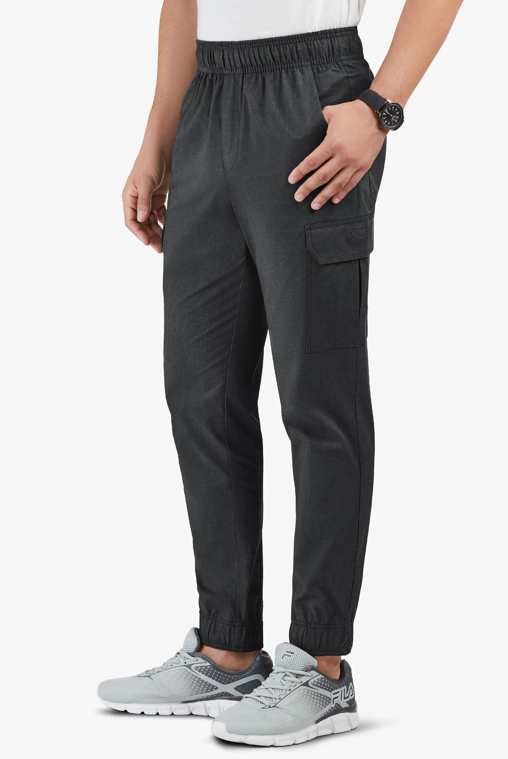 Pantalón médico UA Butter-Soft STRETCH estilo cargo jogger con 7 bolsillos para hombre