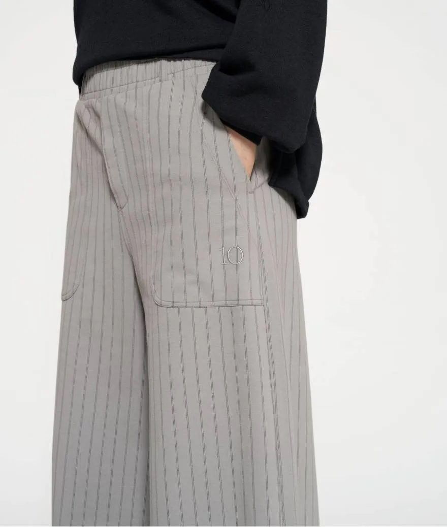 Pantalon 10Days jogger pinstripe