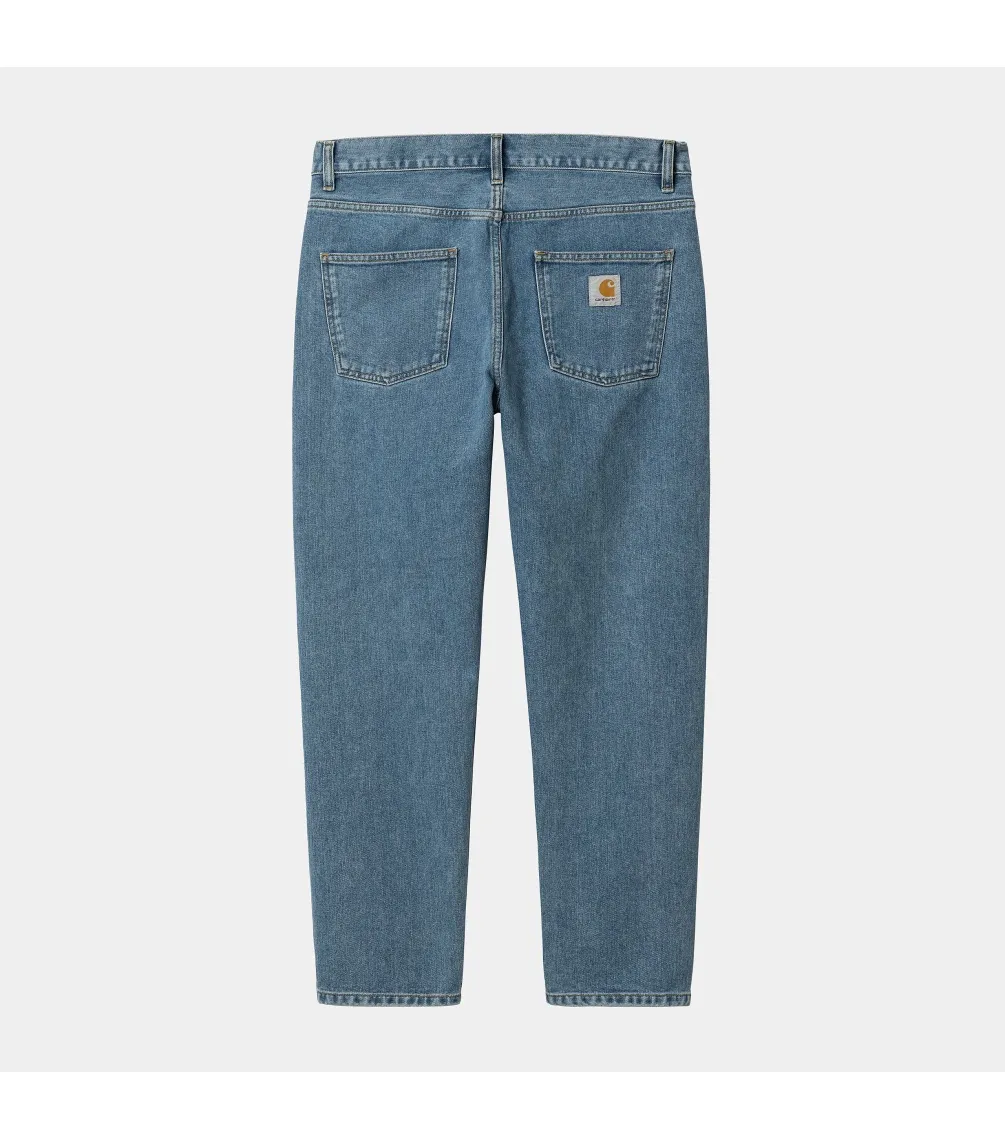 Pantalon CARHARTT WIP Newel Pant Organic - Blue stone bleached