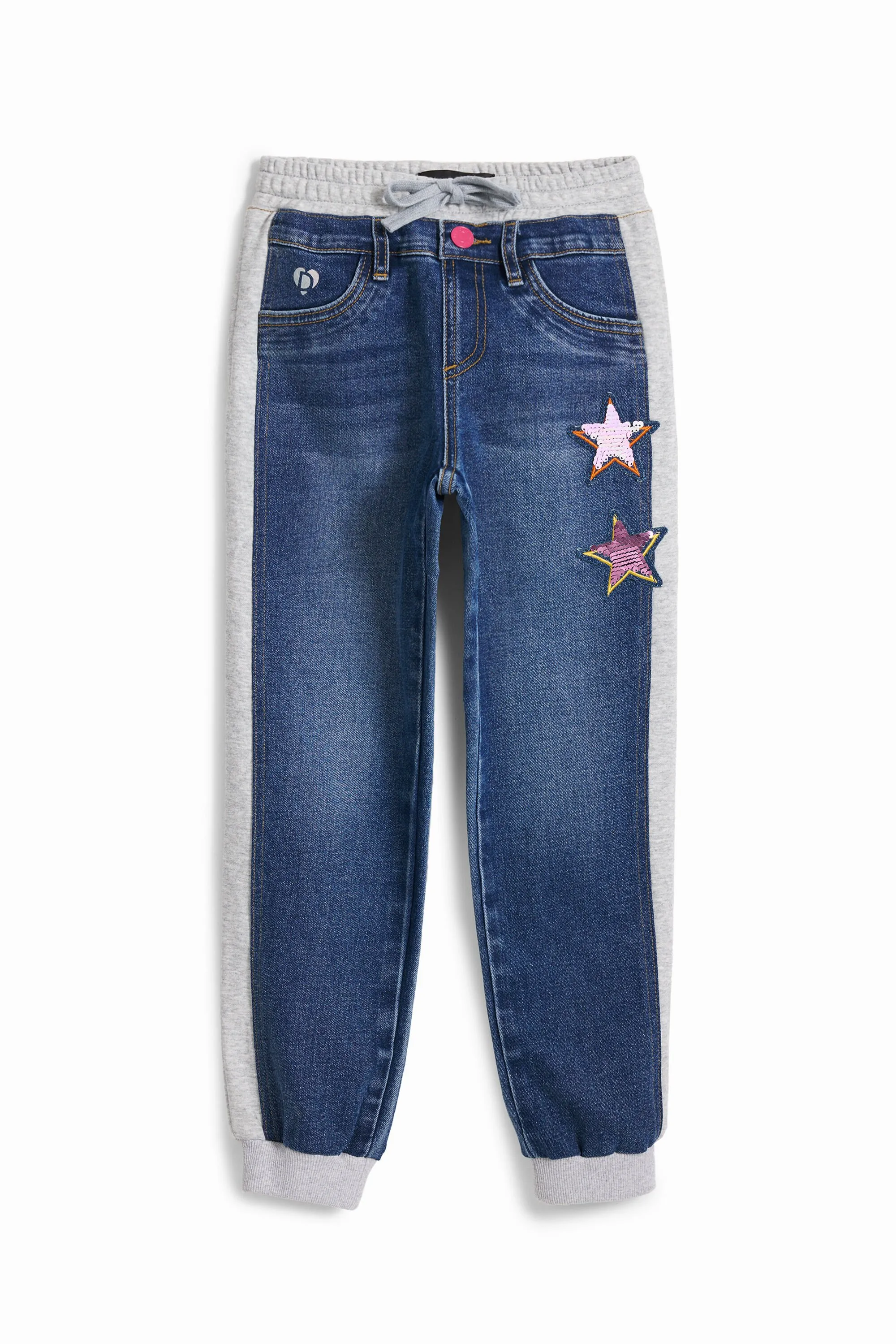 Pantalons jogger de canalé amb estrelles