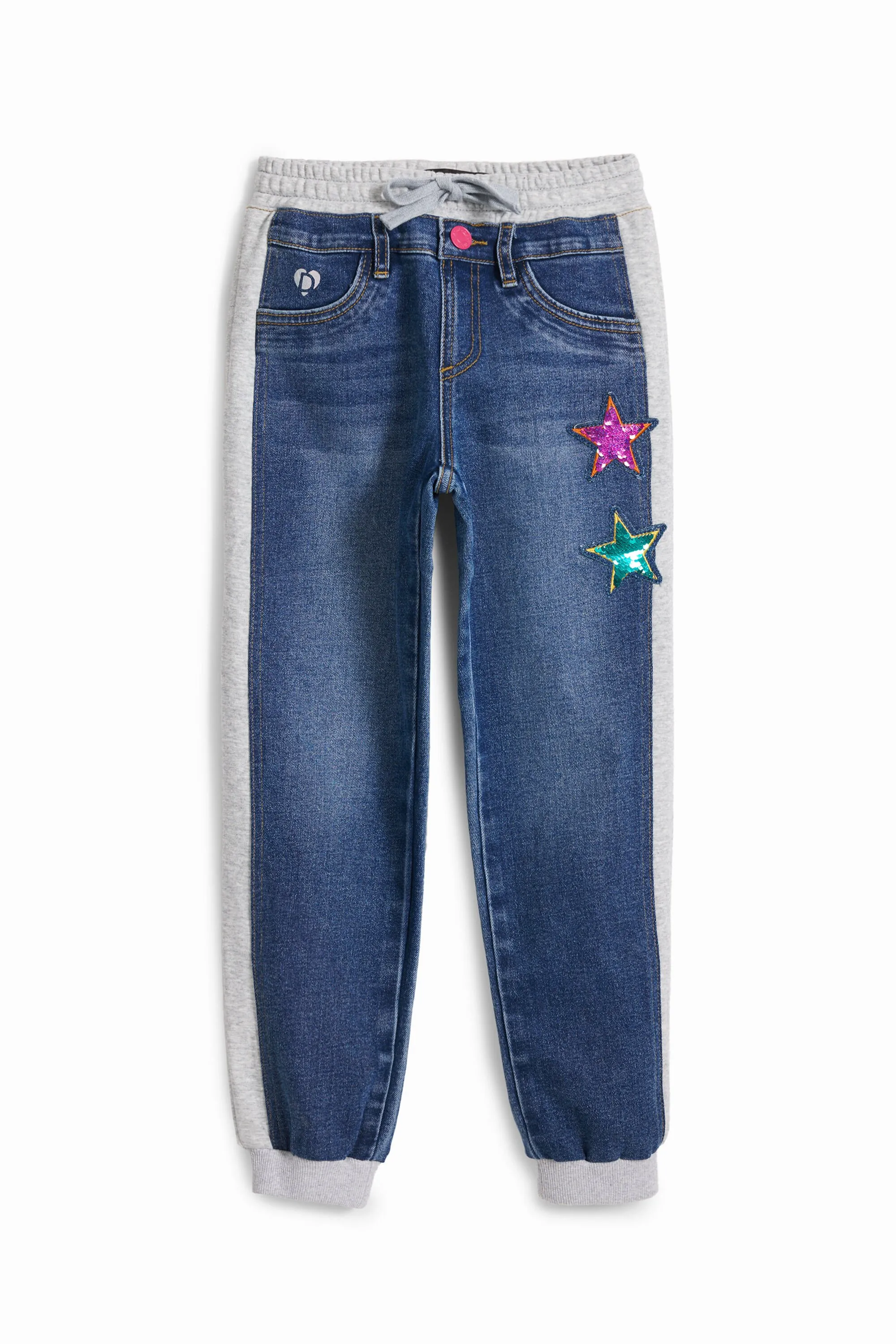 Pantalons jogger de canalé amb estrelles