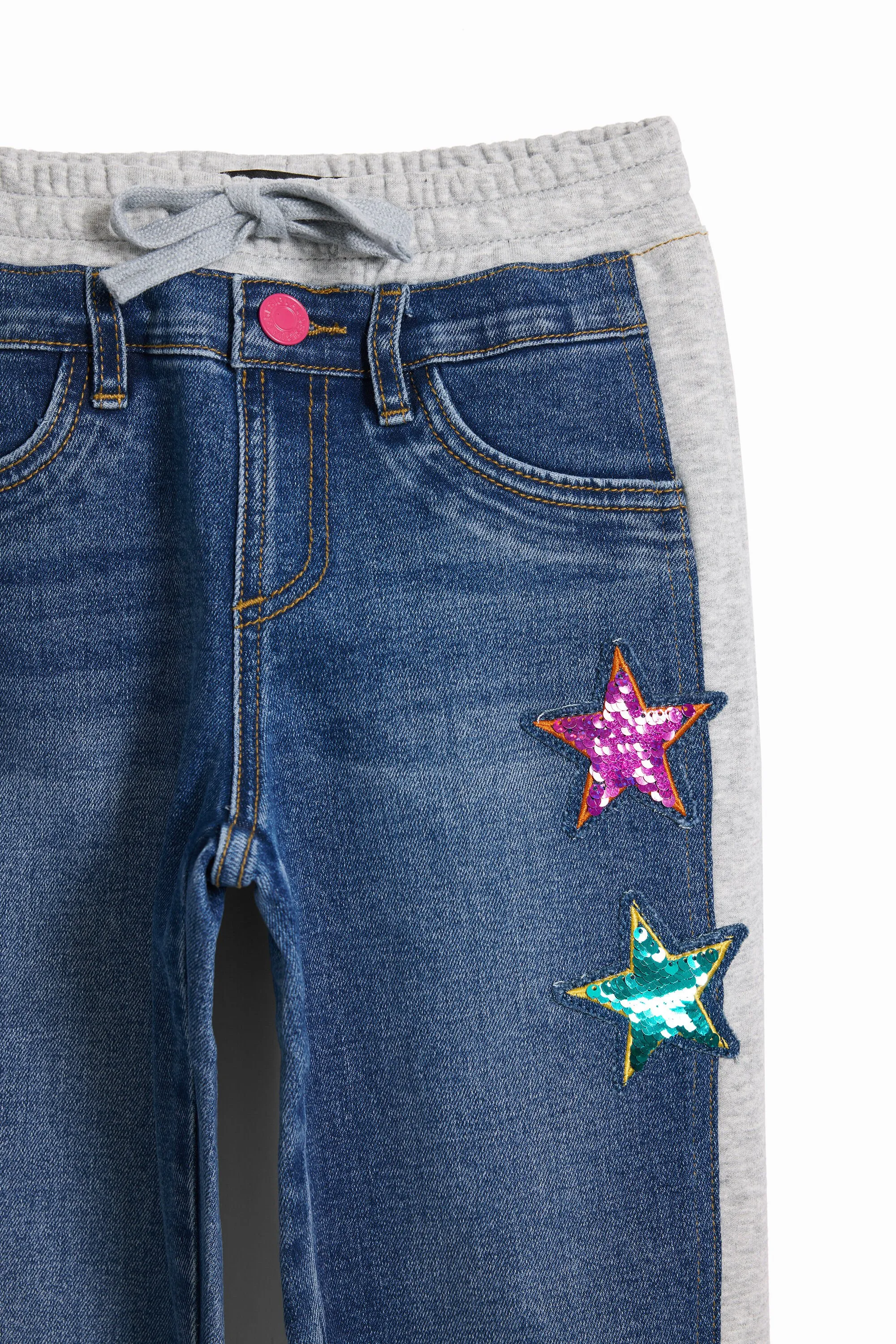 Pantalons jogger de canalé amb estrelles