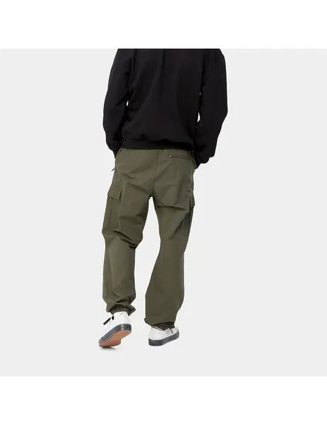 Pantalón carhartt wip cargo jogger cypress rinsed de hombre