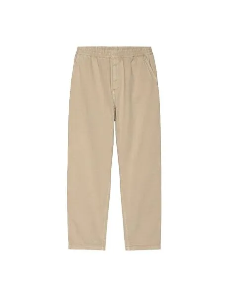 Pantalón carhartt wip flint pant beige lavado de hombre