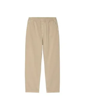 Pantalón carhartt wip flint pant beige lavado de hombre