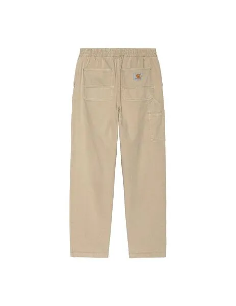 Pantalón carhartt wip flint pant beige lavado de hombre