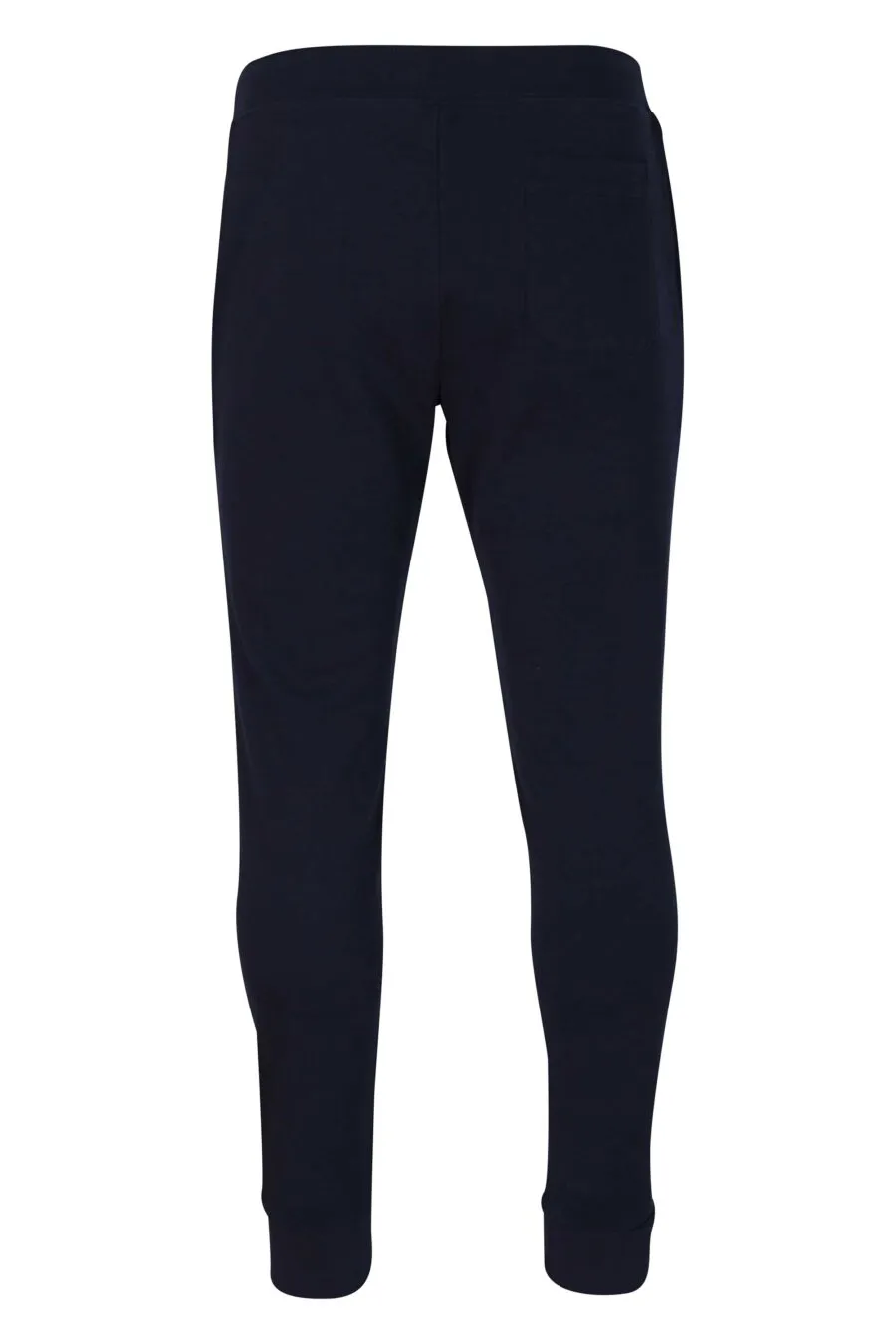 Pantalón jogger de color azul oscuro con logo blanco