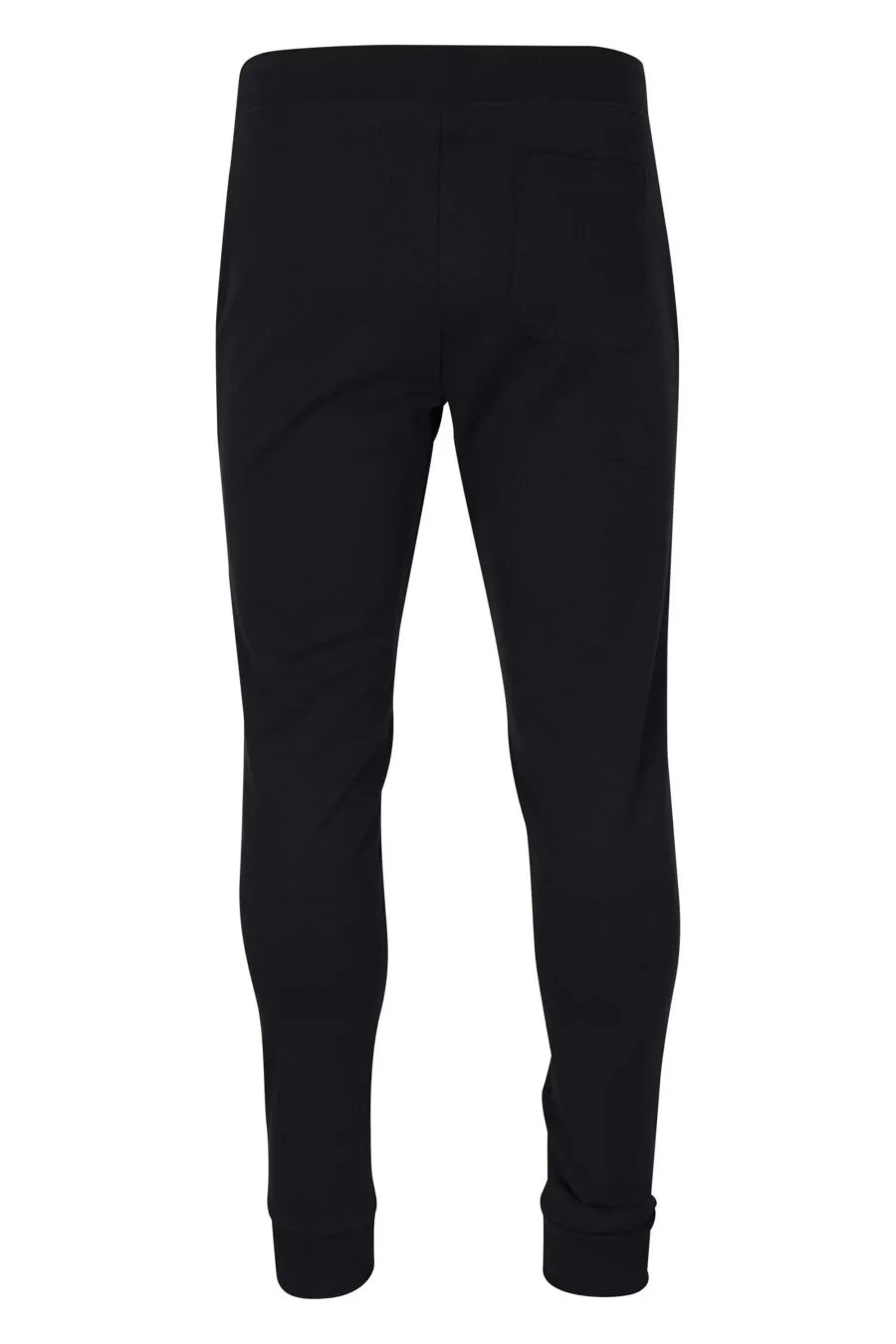 Pantalón jogger de color negro con logo blanco