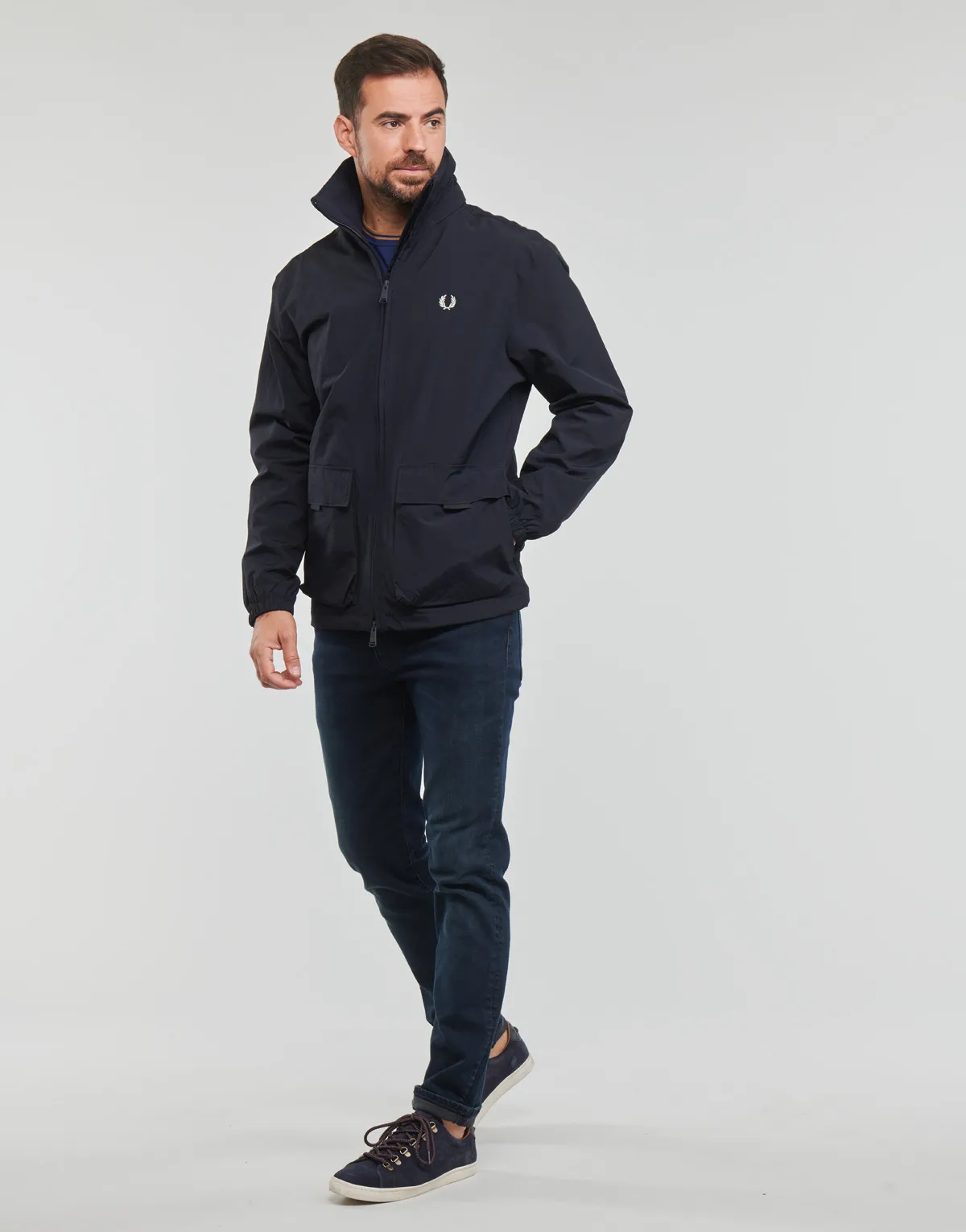 PATCH POCKET ZIP HROUGH JACKET