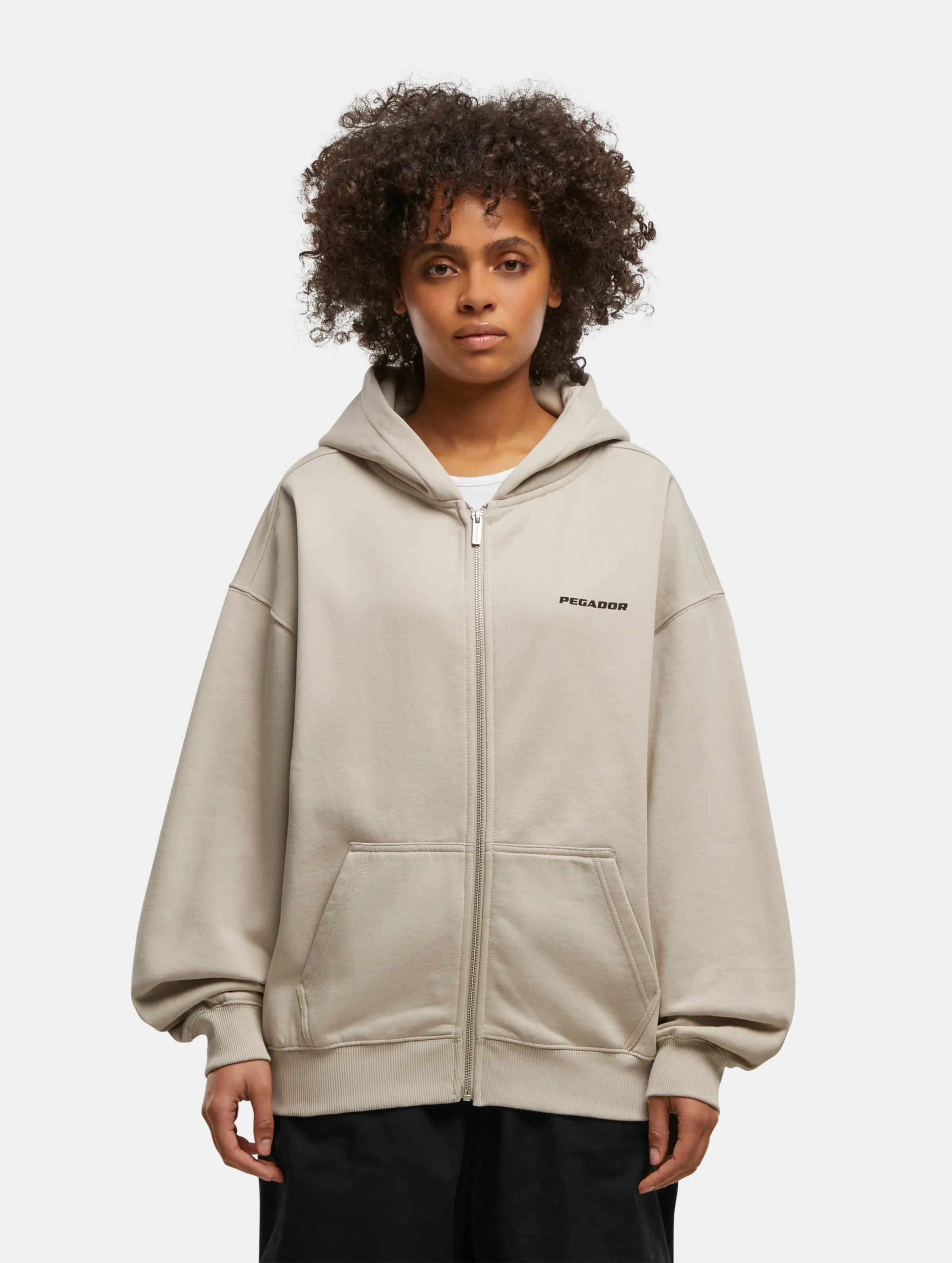 PEGADOR PEGADOR Clarita Oversized Sweat Zip Hoodies