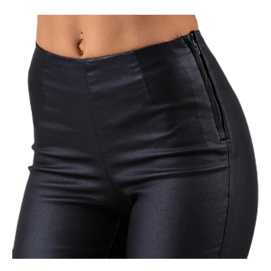 Pieces Skin Paro Hw Coated Leggings Black