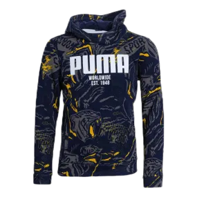 Puma Alpha AOP Hoody Jr Blue