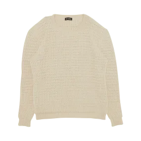 RAF SIMONS Vintage Knit Woven Crewneck Sweater