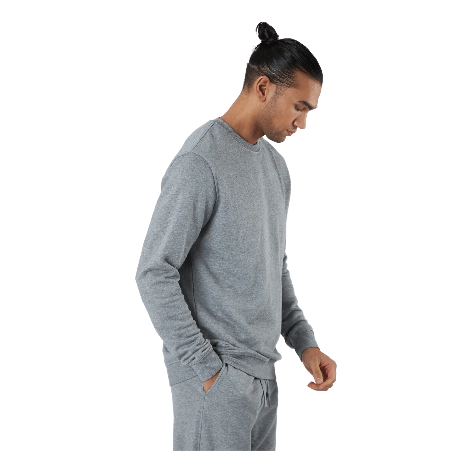 Resteröds Sweatshirt Bamboo Grey Melange