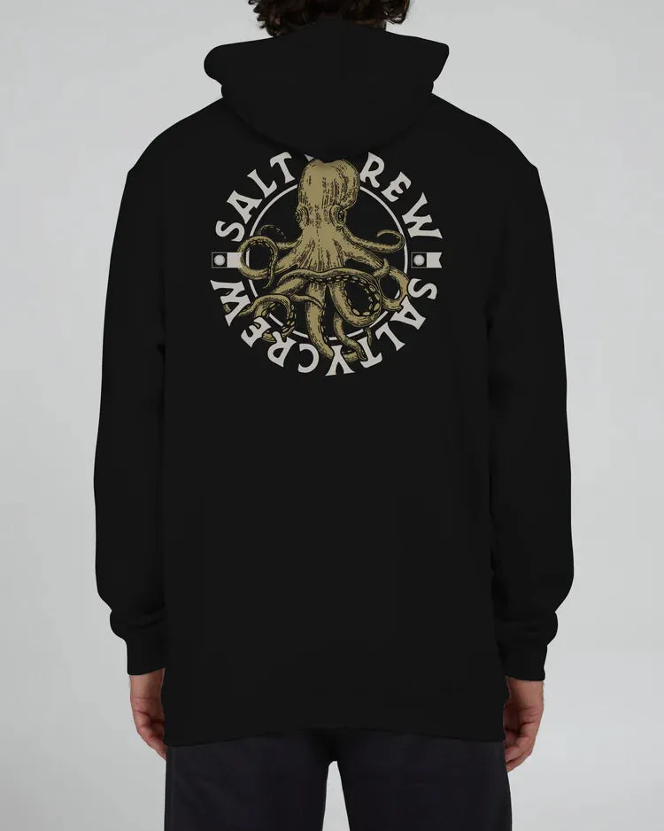 salty crew sudadera tentacle fleece black