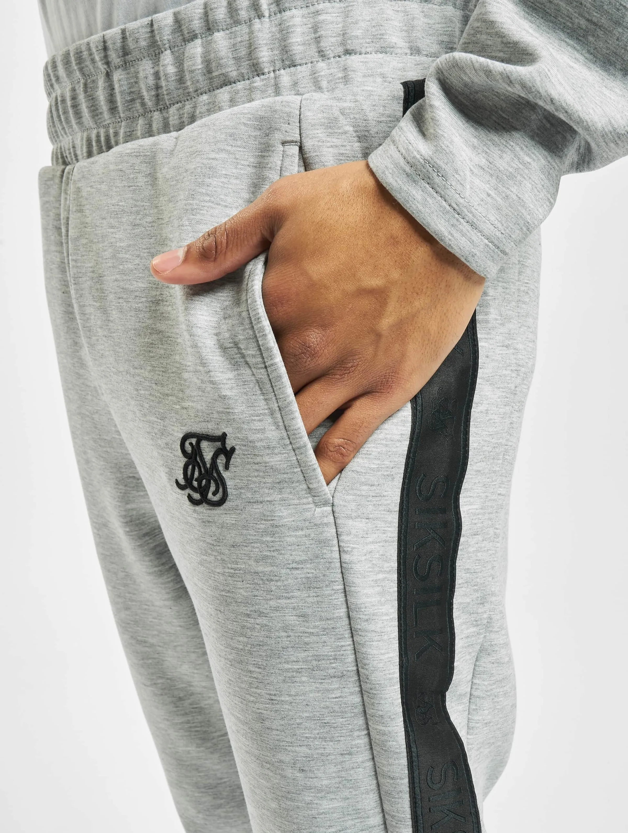 Sik Silk Motion Tape Zip Through Hoody Sweat Suit