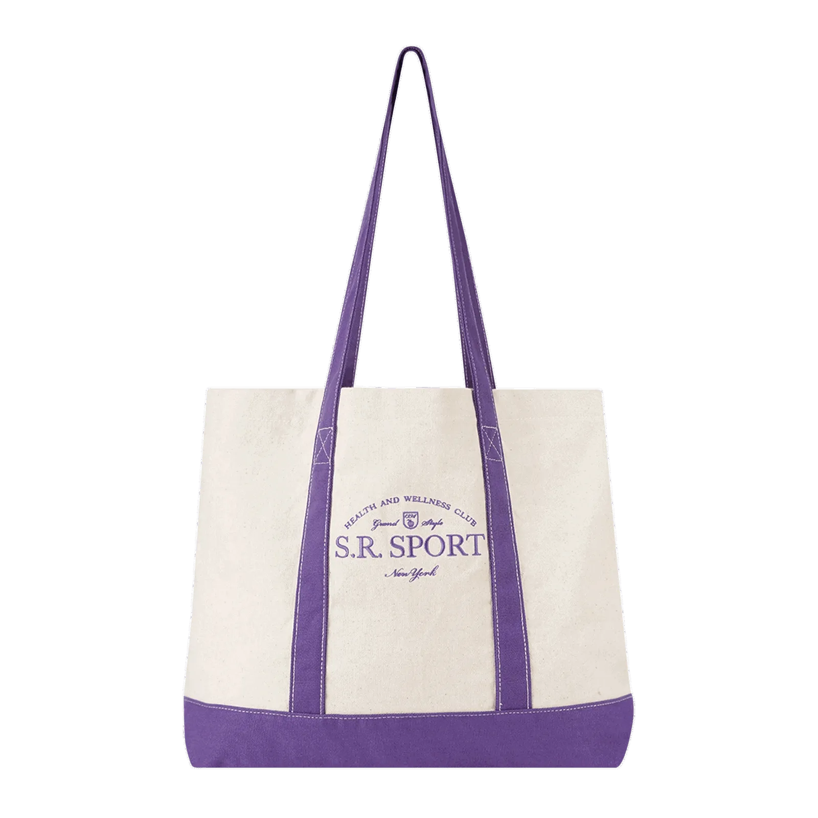 Sporty & Rich Wimbledon Two-Tone Tote Bag