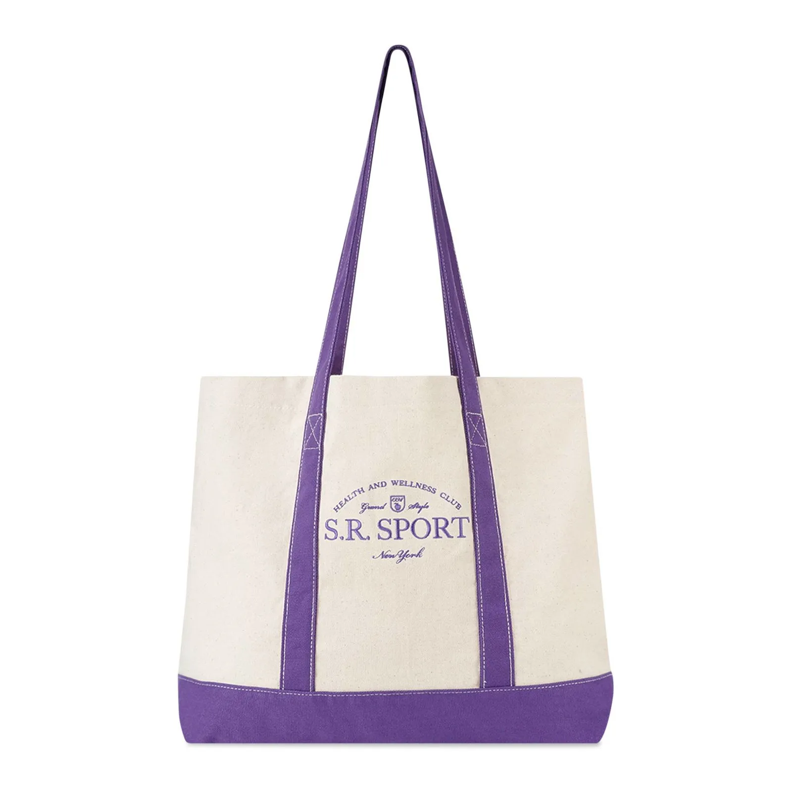 Sporty & Rich Wimbledon Two-Tone Tote Bag