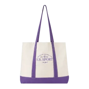 Sporty & Rich Wimbledon Two-Tone Tote Bag