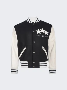 Stars Varsity Jacket Black