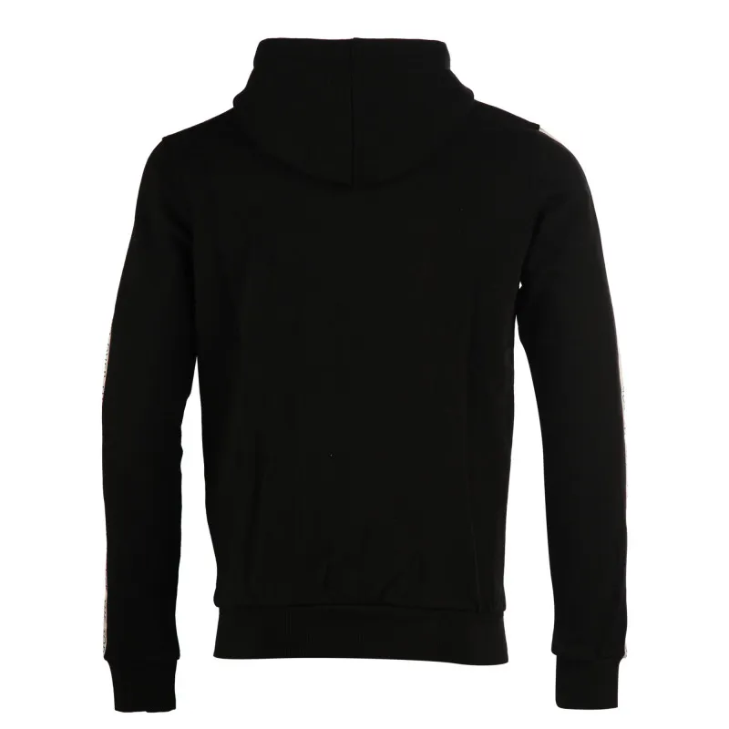 Sudadera capucha Jott Hombre 3940/999 Natal Zipper capuche bande sport Justoverthetop negra con bandas logos mangas