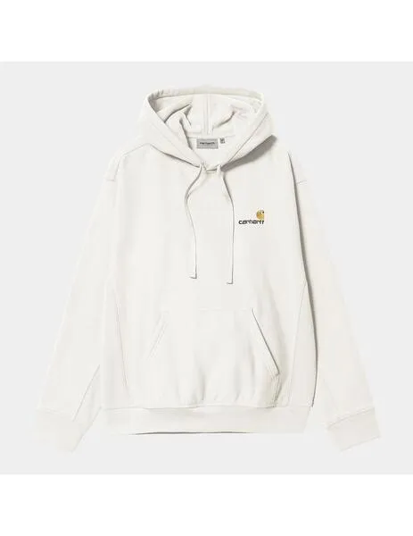 Sudadera carhartt wip hooded american script wax de hombre