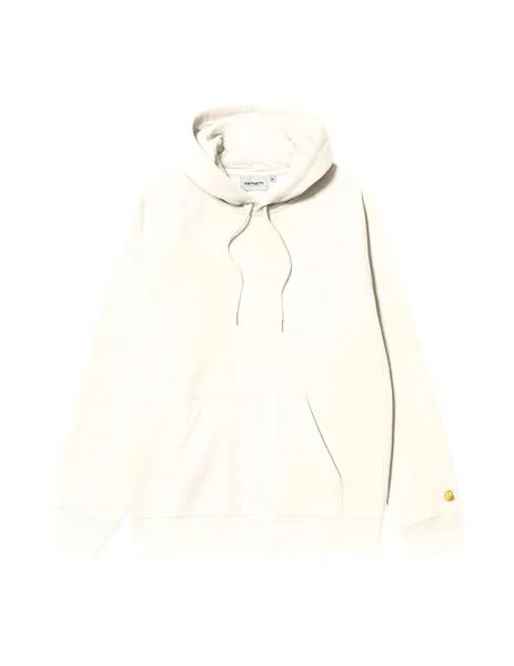 Sudadera carhartt wip hooded chase sweat blanca de hombre