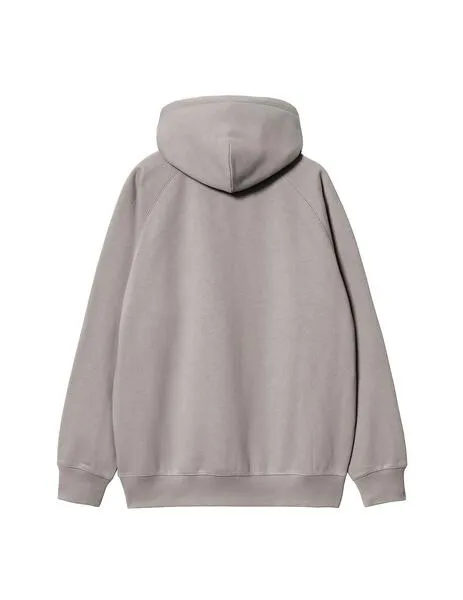 Sudadera carhartt wip hooded gris medio de hombre