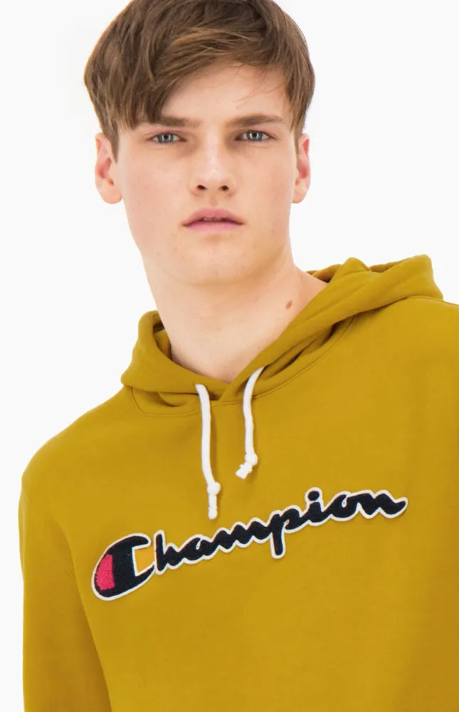 Sudadera CHAMPION Hombre con capucha  Terry Hoodie Ref. 213498-YS071 amarillo mostaza