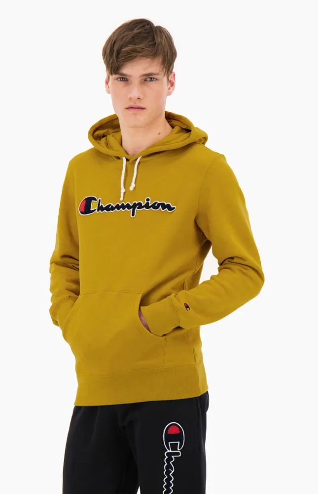 Sudadera CHAMPION Hombre con capucha  Terry Hoodie Ref. 213498-YS071 amarillo mostaza