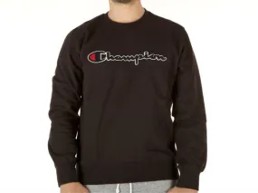 Sudadera CHAMPION Hombre Cuello redondo Chenille Logo Crewneck Ref. 212942-s19 Negro