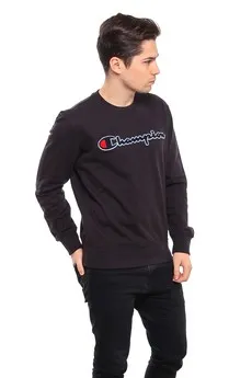 Sudadera CHAMPION Hombre Cuello redondo Chenille Logo Crewneck Ref. 212942-s19 Negro