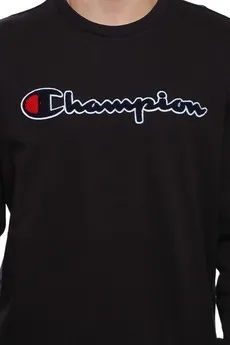 Sudadera CHAMPION Hombre Cuello redondo Chenille Logo Crewneck Ref. 212942-s19 Negro