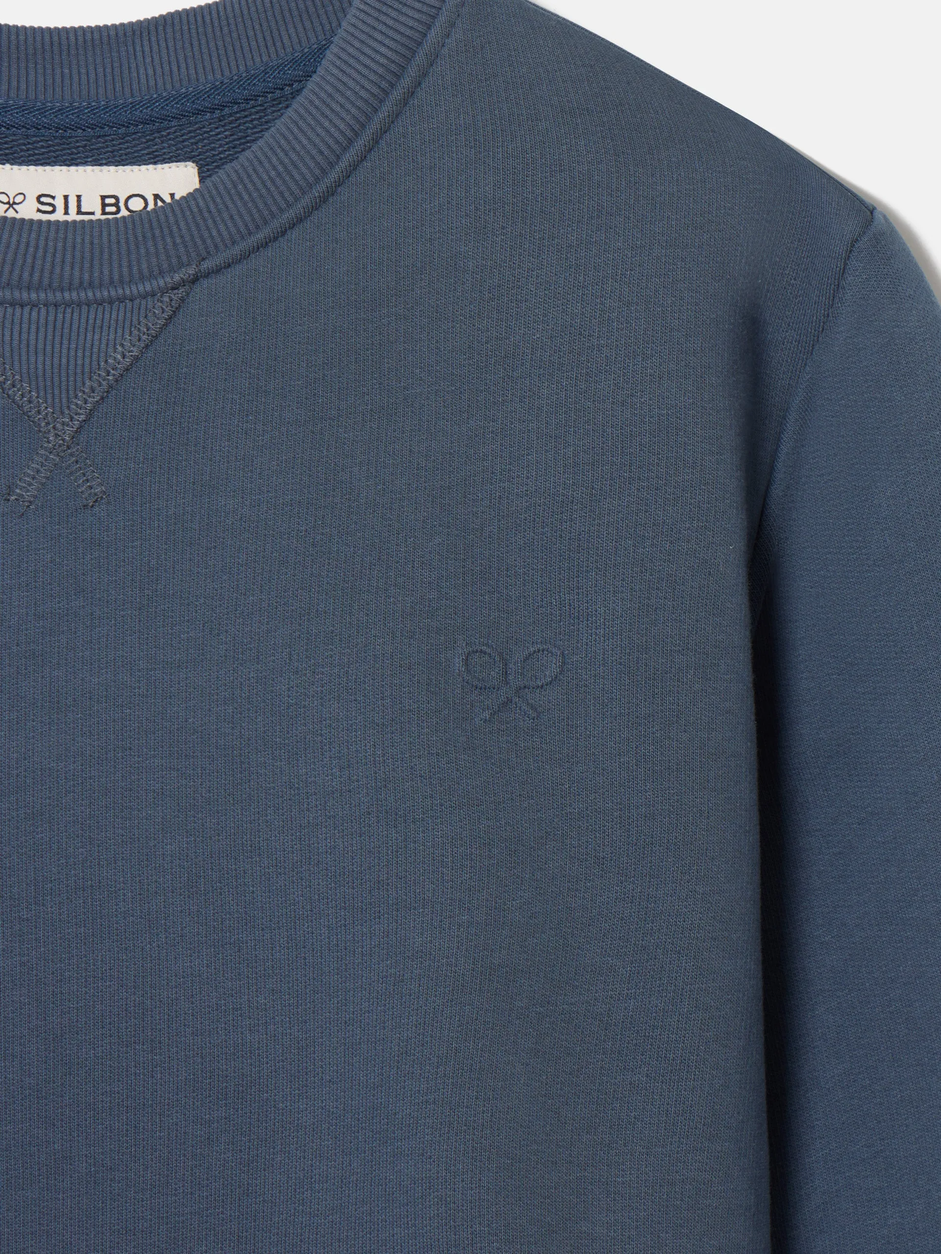 Sudadera clasica logo azul marino