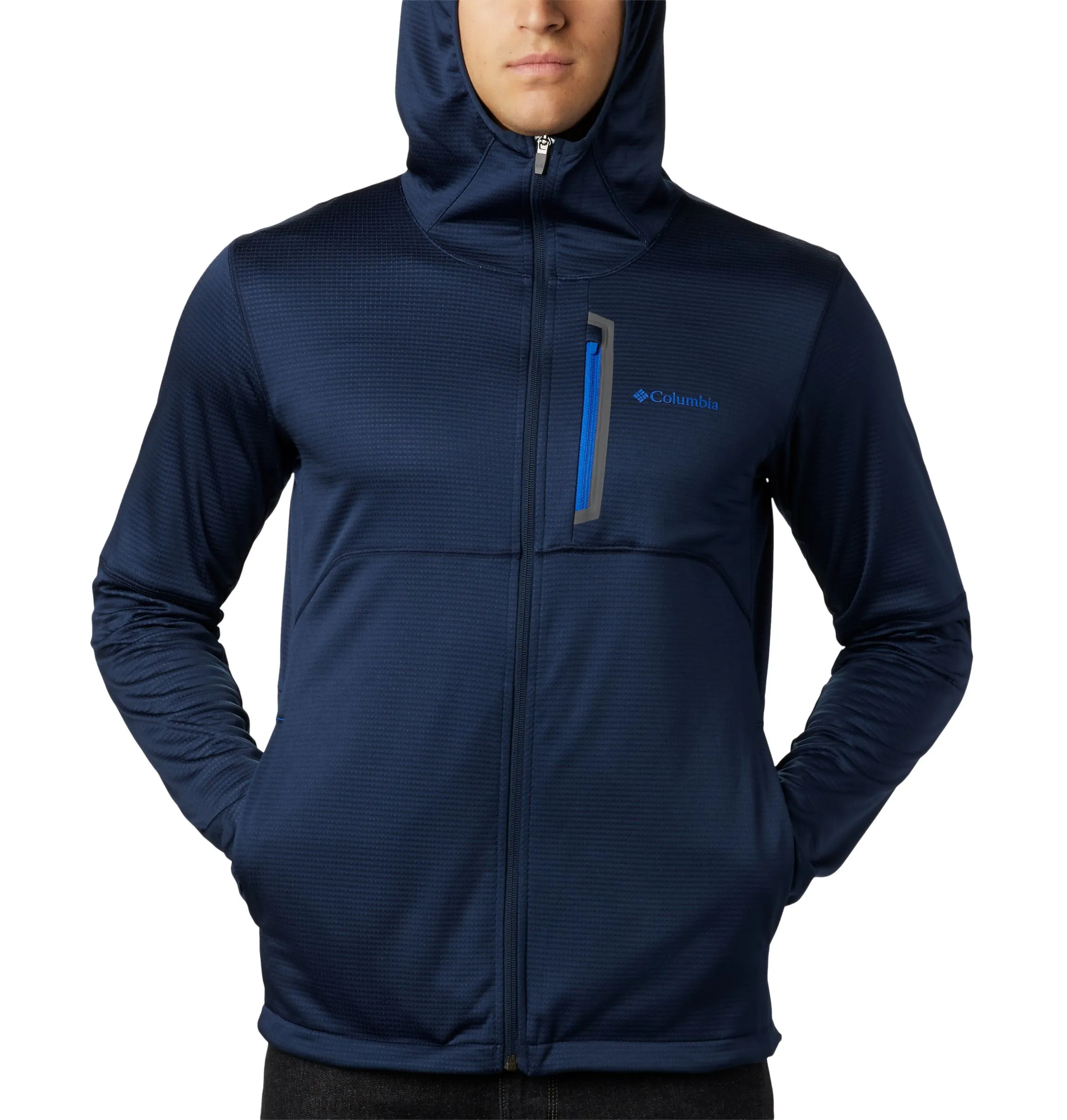 Sudadera COLUMBIA con capucha y cremallera hombre Tech Trail™  Ref. 1883331464 azul