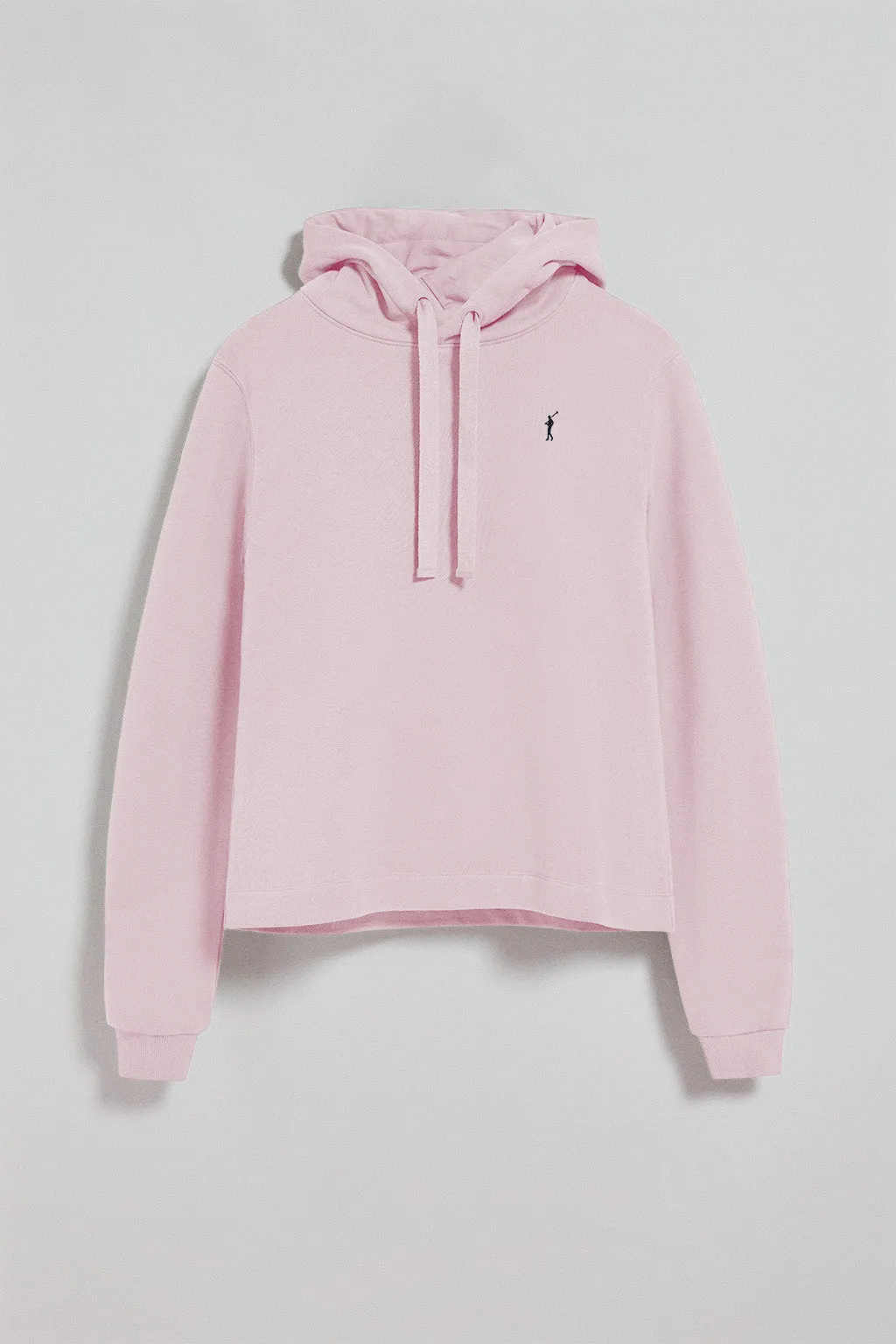 Sudadera con capucha rosa claro con logo bordado Rigby Go