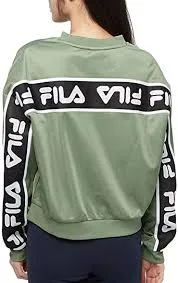 Sudadera FILA chica cuello redondo TALLIS CREW SWEAT Ref. 687693 verde caqui logo espalda