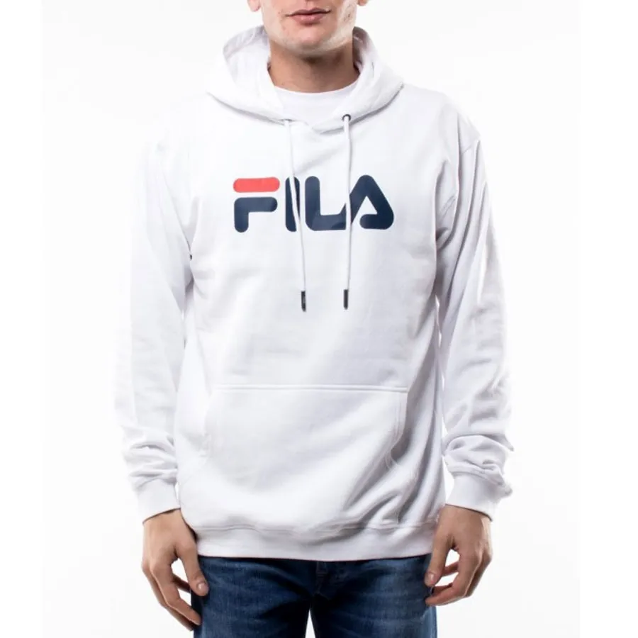 Sudadera FILA Hombre con capucha CLASSIC PURE HOODY Ref. 681090 blanca logo pecho