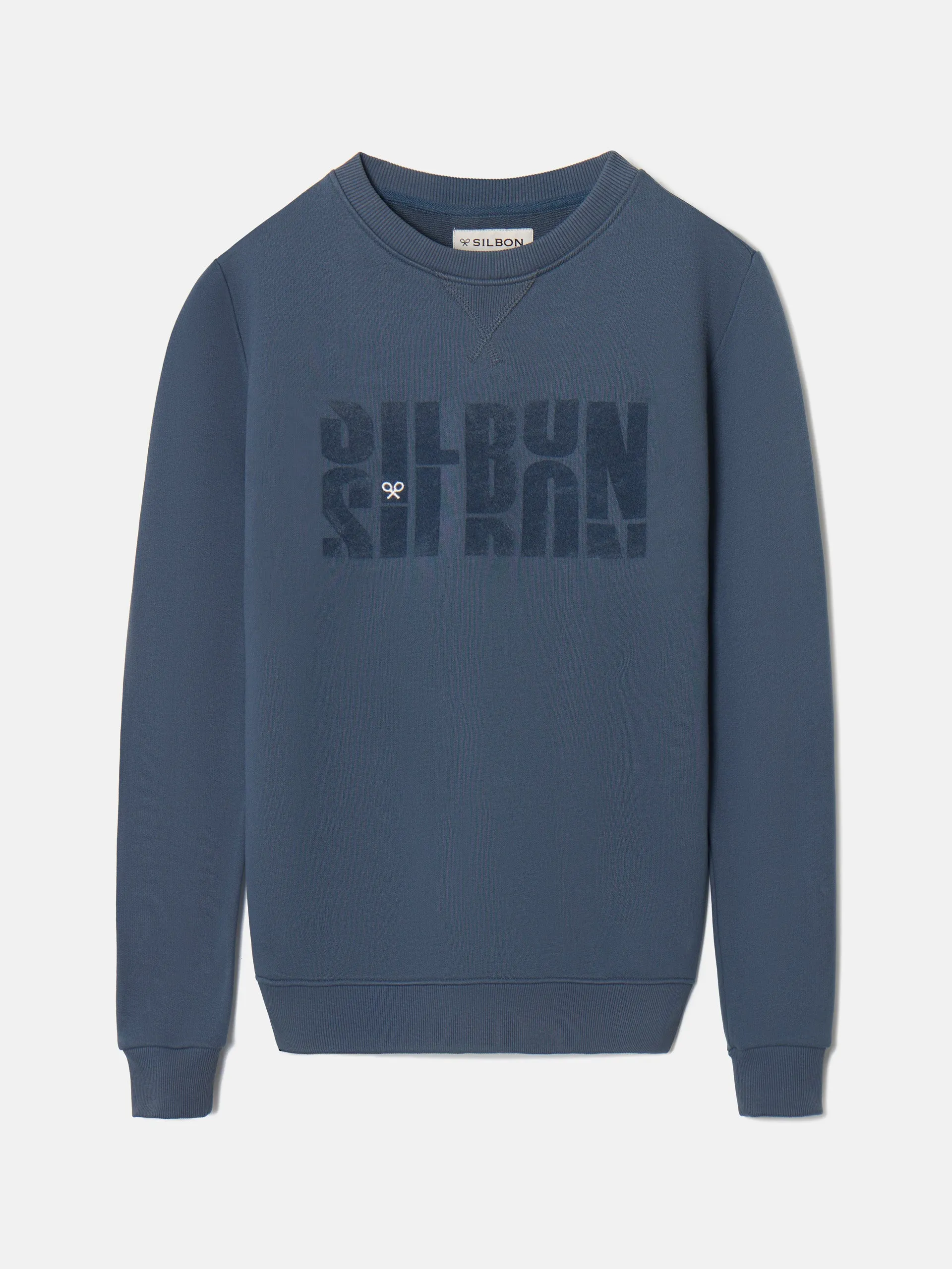 Sudadera letras silbon azul marino