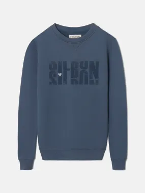 Sudadera letras silbon azul marino