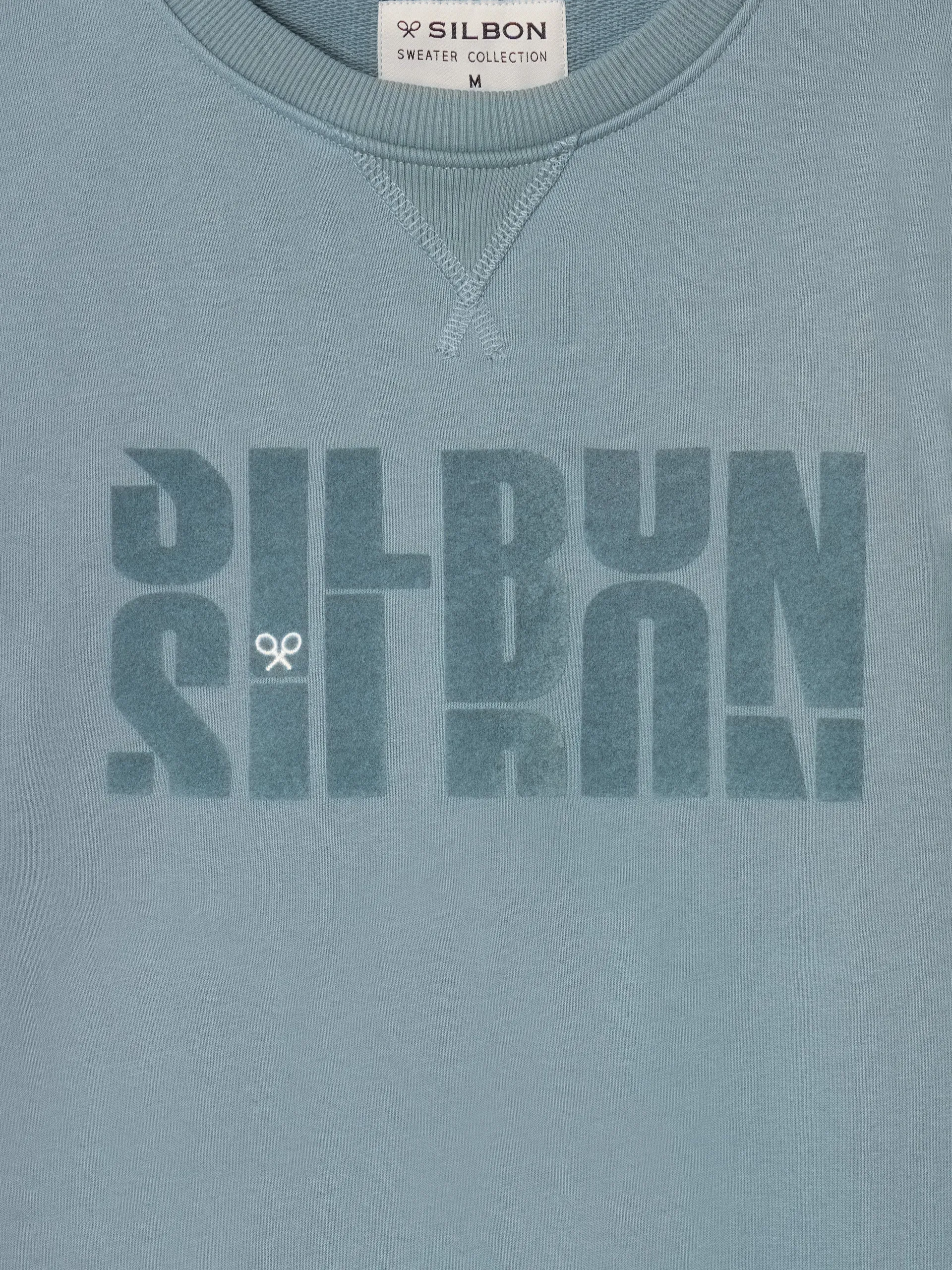 Sudadera letras silbon gris