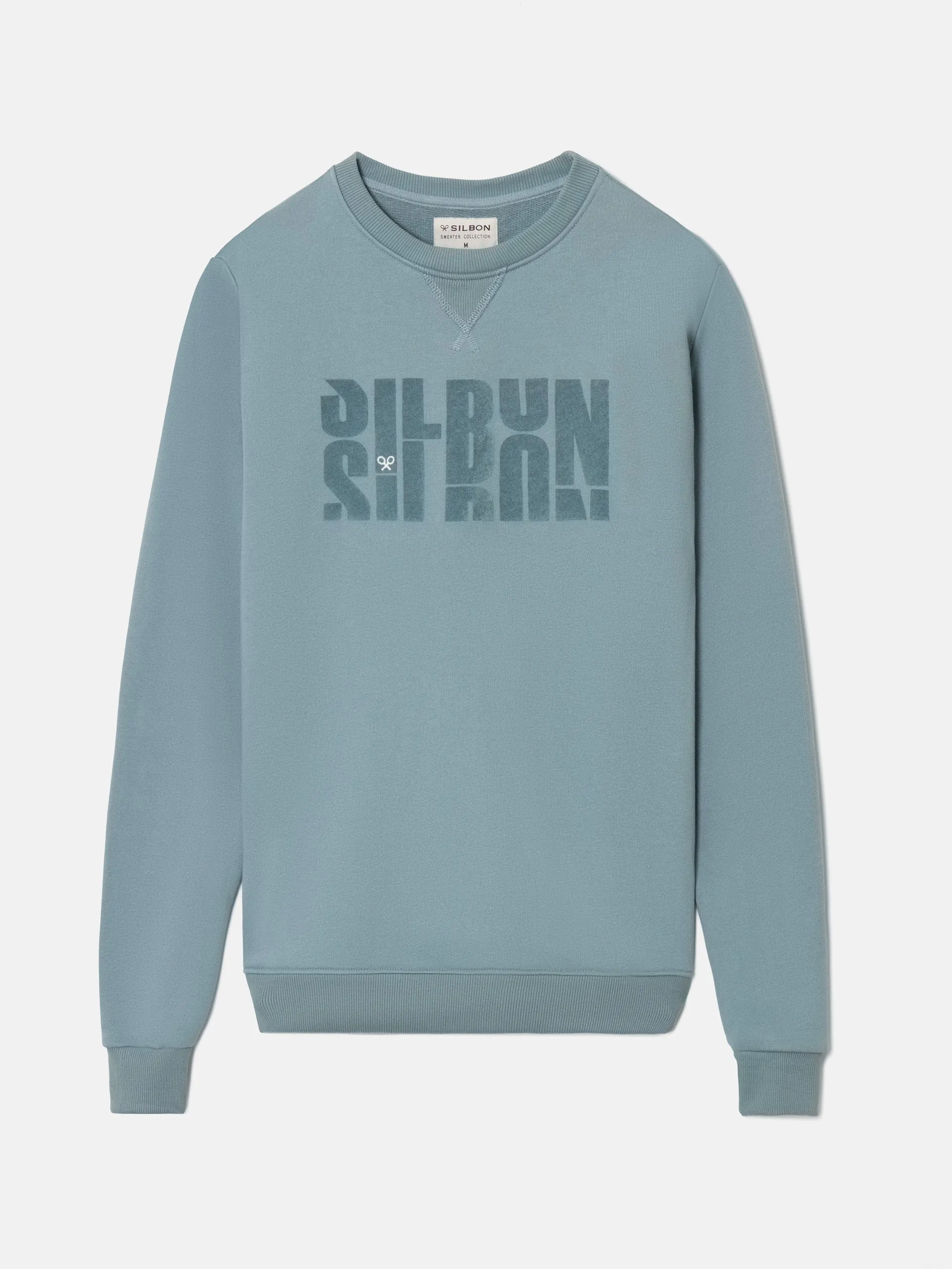 Sudadera letras silbon gris