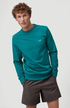 Sudadera O’NEILL hombre cuello redondo JACKS WAVE CREW SWEATSHIRT Green Ref. 1A1434 verde esmeralda logo pecho